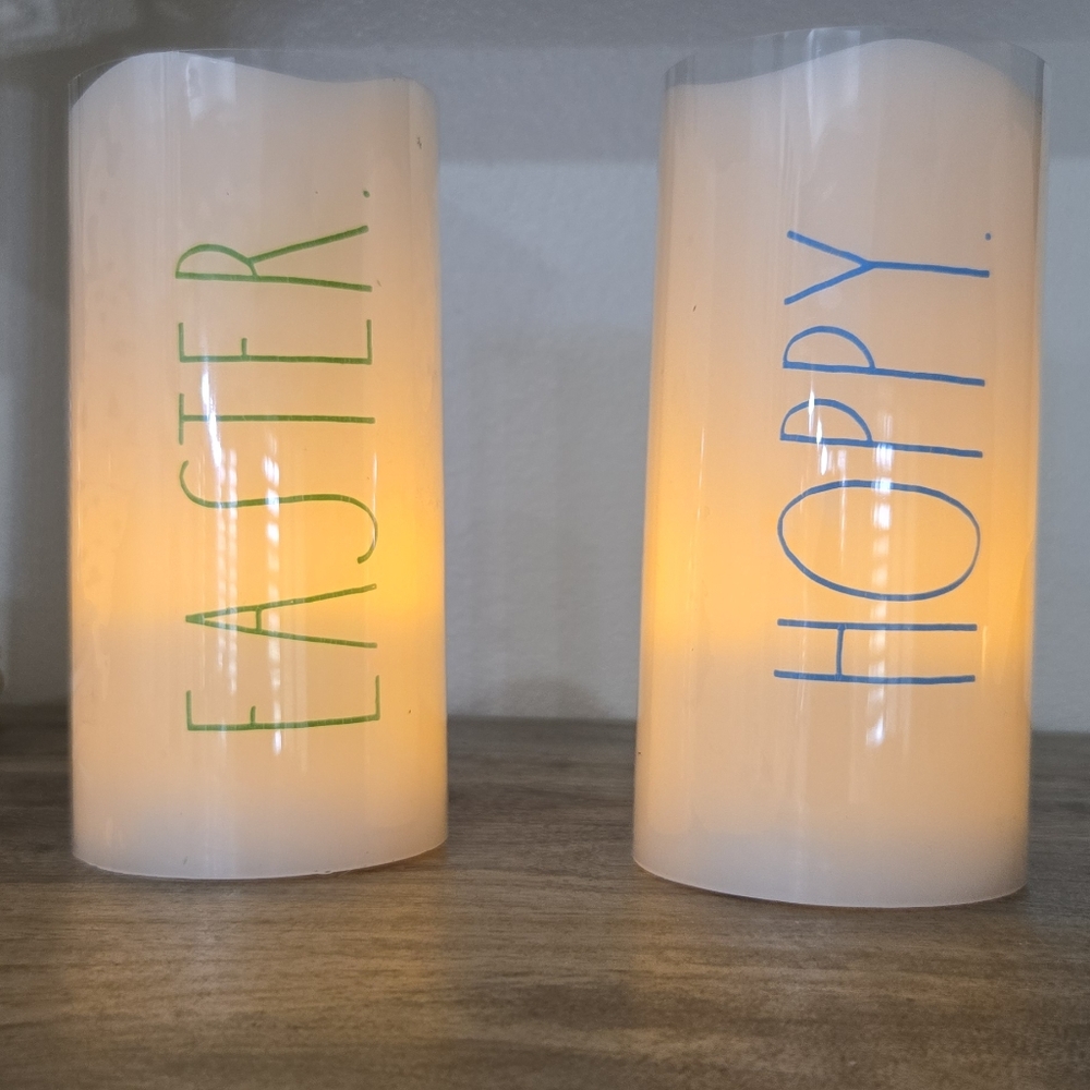 Hoppy Easter LED Wax Candle Set By Rae Dunn - Picture 3 of 6